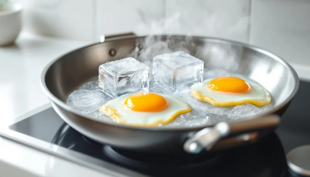 scopri come il trucco del ghiaccio può rivoluzionare la frittura delle uova e perché il risultato ti lascerà a bocca aperta.