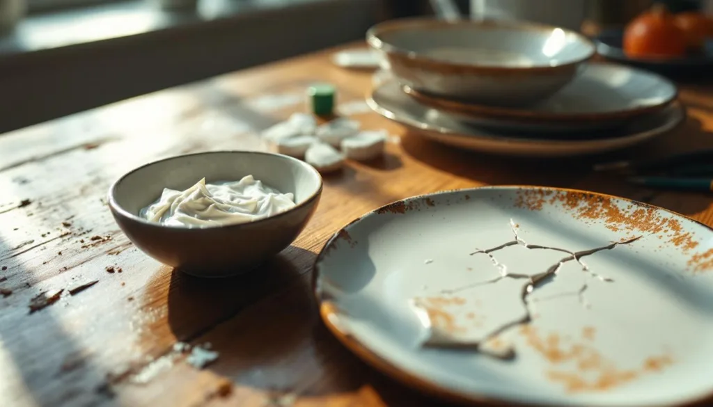 scopri il trucco veloce per restaurare i piatti sbeccati: in soli 10 minuti sembreranno come nuovi!
