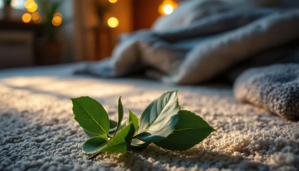 scopri i benefici di mettere una foglia di alloro sotto il tappeto prima di dormire e come può migliorare il tuo riposo e purificare l'ambiente.