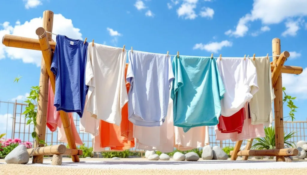 scopri il segreto di un antico metodo giapponese che ti permette di asciugare il bucato in metà tempo, risparmiando energia e mantenendo i tessuti freschi e morbidi.