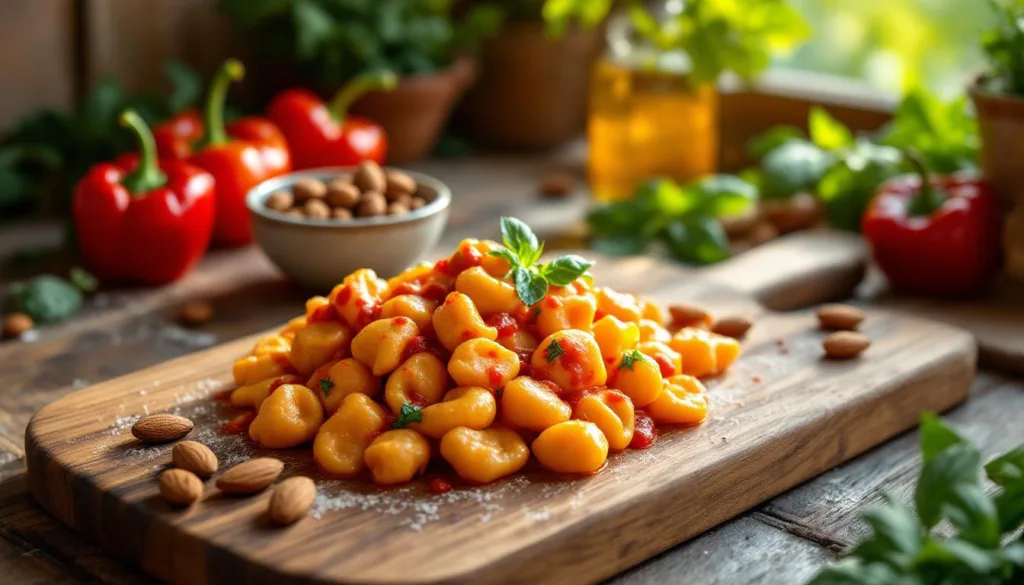 scopri l'ingrediente segreto per preparare gnocchi ai peperoni cremosi senza panna, rivelato da un cuoco esperto. ricetta semplice e gustosa per un piatto unico.